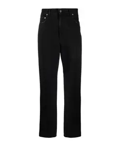Черные прямые джинсы AW23 Golden Goose, черный