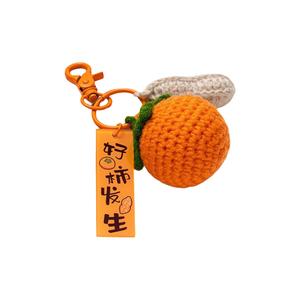 Ручное плетение persimmon peanut ruyi брелок кукла плюшевый кулон высота 10см FKOFR