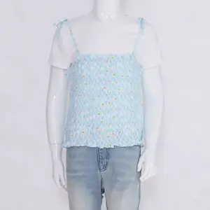 Комплект из двух предметов: топ со сборками и футболка с короткими рукавами для девочек 7–16 лет Mini Society, синий