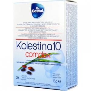 Kolestina 10 Комплексная добавка для холестерина - 24 капсулы Cosval