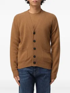 Кардиган из тонкого трикотажа Drumohr, коричневый