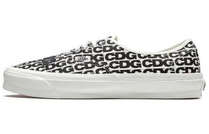 CDG x Vans Authentic Og Черный пяточный язычок (изогнутая резина)