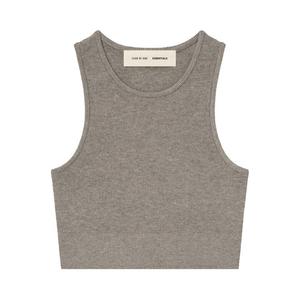 Топ Fear of God Essentials Soft Rib Knit Sport Tank, Homestead Heather