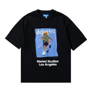 Футболка Market Illustrated Soccer T-Shirt, Black