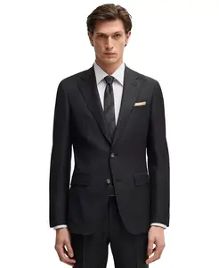 Мужской костюм Slim-Fit из чистой шерсти Hugo Boss, серый