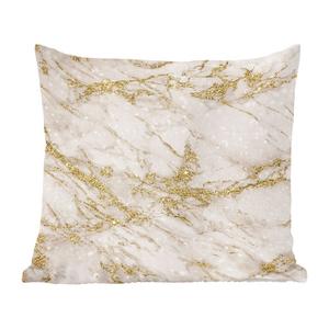 MuchoWow Декоративная подушка Диванная подушка Декоративная подушка для гостиной 45 x 45 см Мраморный узор Чехлы для подушек из белого золота Декоративные чехлы для подушек Декоративные чехлы для подушек