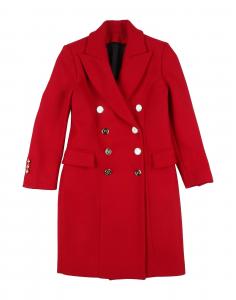 Пальто для девочек Balmain, красный