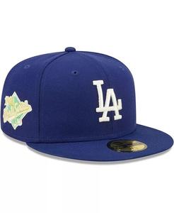 Мужская приталенная шляпа Royal Los Angeles Dodgers 1988 World Series Champions Citrus Pop UV 59FIFTY New Era
