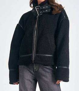 Куртка-бомбер Sherpa в черном цвете ELAN