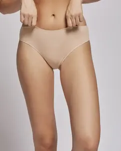 Однотонные трусики миди с органическим хлопком Gisela, цвет Nude