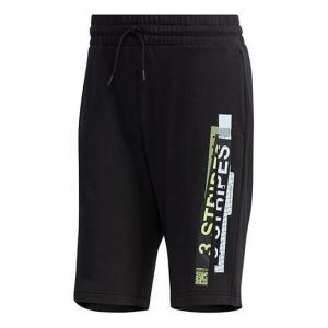 Шорты neo m faves short 1 printing shorts black Adidas, черный