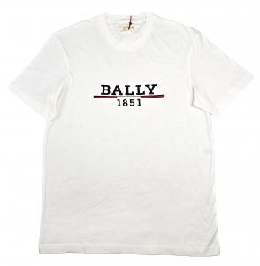 Футболка мужская белая Bally 6238521 из 100% хлопка с вышитым логотипом