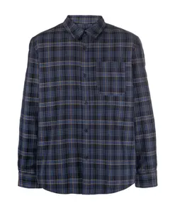 Рубашка Trek с клетчатым рисунком A.P.C., синий