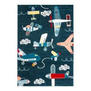 Детский коврик Carousel, жемчужно-синий Safavieh, 153x153 см