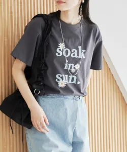 Футболка с цветочным принтом Suu Coen, цвет Dk.Gray