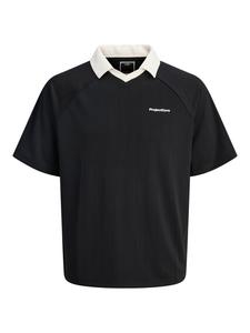 Рубашка-поло JACK & JONES PLUS, черный