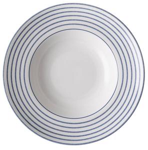 Тарелка Laura Ashley Pasta tief 27,5 см Candy Stripe, синий - керамическая посуда - 28 x 6 x 28 см