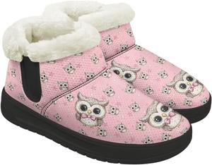 GETELINSENG Женские зимние ботинки Уютные ботильоны с теплой подкладкой, комфортные, противоскользящие, для улицы, черная подошва