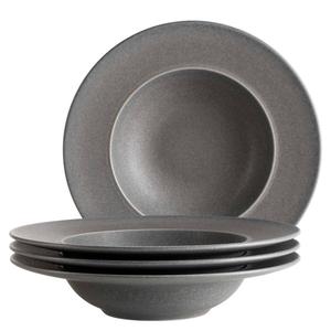 Тарелка для пасты Mäser Unico 4er-Set, керамика - серая