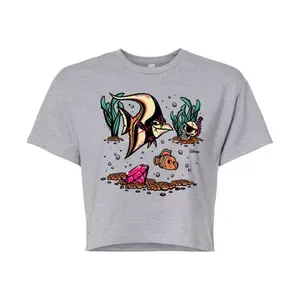 Укороченная футболка S в поисках Немо Гилла и Немо Джуниорс Disney / Pixar, серый