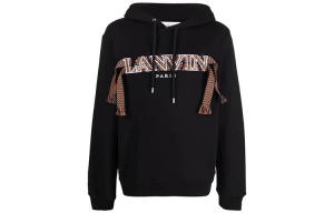 Lanvin Толстовка унисекс, черные, с капюшоном, средней плотности