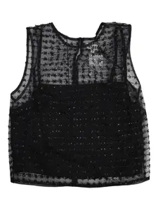 Декорированный топ Seraphina Staud, черный