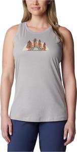 Топ Columbia Bluff Mesa Tank Top, цвет Columbia Grey Heather/Happier Outdoors