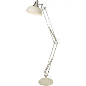 Торшер Goliath Task Floor Lamp E27 1 шт. Searchlight, Creme und Chrom