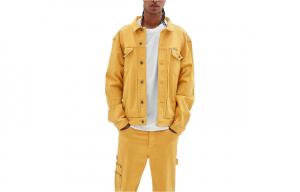 GUESS Регулярная джинсовая куртка мужская желтая, Yellow