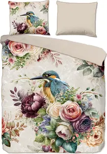 Постельное белье Descanso Leaves and Birds 200 x 200/220 см, 100% хлопок/сатин Muller Textil