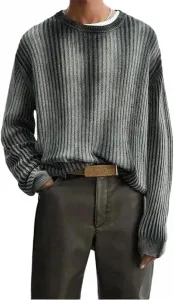 Мужской повседневный свитер Slim Fit с длинным рукавом в полоску