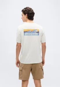 Футболка с логотипом и кепкой, стильная повседневная, для плавания, спортивная. Patagonia, Dyno White