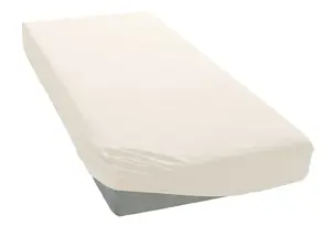 Простыня Вellana "Mako-Jersey" хлопковая 180-200х200 см, 1 шт., цвет creme