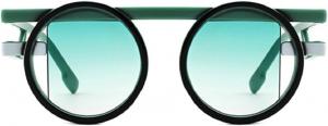 Круглые солнцезащитные очки для женщин, модные градиентные оттенки, мужские панк-очки, сине-зеленые солнцезащитные очки, очки для активного отдыха и путешествий 1249 Melrose, Green