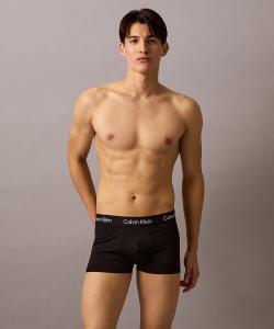 (M) Боксеры Calvin Klein с низкой посадкой и бесшовным вырезом (3 шт.) Calvin Klein Underwear NP2778O