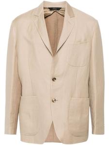 Brioni однобортный пиджак, серый