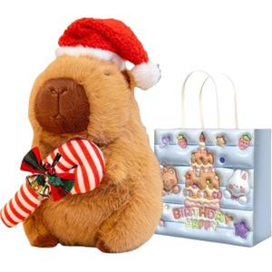 Рождественская коллекция, плюшевая игрушка капибара 25 см Love of wormwood