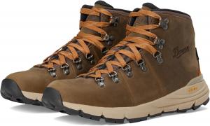 Женские туристические ботинки Danner Mountain 600 - водонепроницаемые, верх из прочной замши, дышащая подкладка, стелька с тройной плотностью и подошва Vibram с протектором, Chocolate Chip/Roasted Pecan - New