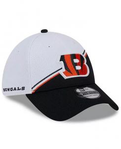 Мужская бело-черная кепка Cincinnati Bengals 2023 Sideline 39THIRTY Flex Hat New Era, черный