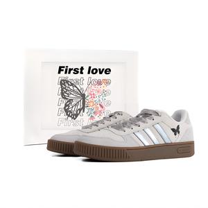 Кроссовки D PAD German Army унисекс с низким верхом серые Adidas Neo, Silver Gray