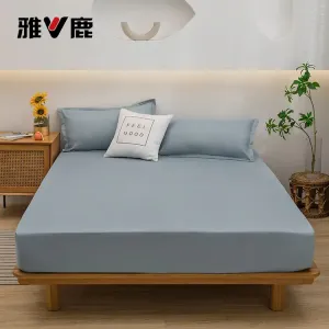 Yalu Простыня на резинке 150х200 см из мягкой дышащей ткани, цвет Light Blue