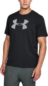 Мужская футболка с большим логотипом Under Armour, Black/ Stealth Gray/ White