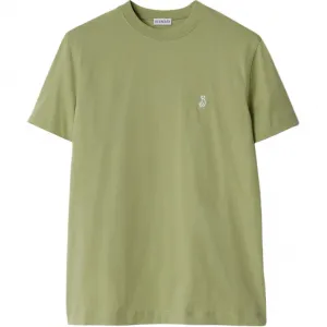 Хлопковая футболка Burberry, cynara scolymus зеленый