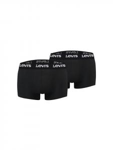 Levi´s Боксерские шорты LEVIS Men Repeat Logo Trunk 2P черного цвета