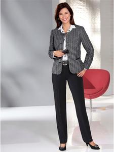 WITT WEIDEN Блейзер из букле с черно-белым узором