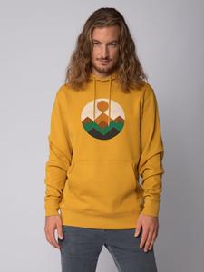 Толстовка wat? Apparel Sweatshirt Geometric Landscape 2, цвет Ochre