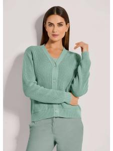 MADELEINE Кардиган с карманами светло-зеленого цвета