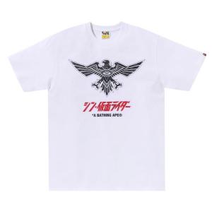 Футболка BAPE x Shin Kamen Rider Shocker Emblem 'White/Black', белый