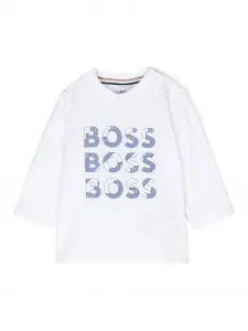 Футболка с логотипом BOSS Kidswear, белый