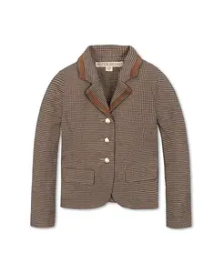 Пиджак из органического хлопка с начесом для девочек младшего и старшего возраста Hope & Henry, коричневый